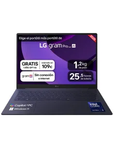 LG Gram pro 16Z90TS-G.AU99B Intel Core Ultra 9 288V/32GB/1TB SSD/16" W11 Home