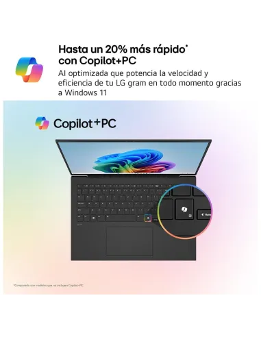 Portátil Ultrabook LG Gram pro 16Z90TS-G.AU99B con 11 Home