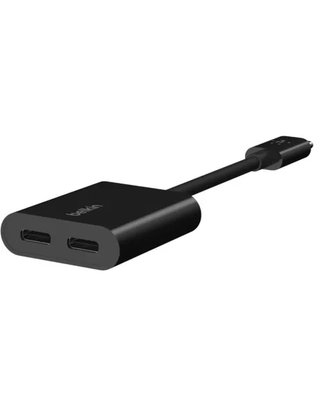 Belkin F7U081BTBLK Adaptador USB-C de audio y carga Negro