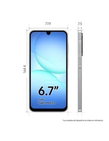 Smartphone Samsung Galaxy A17 5G 6.7" 6/128GB Negro