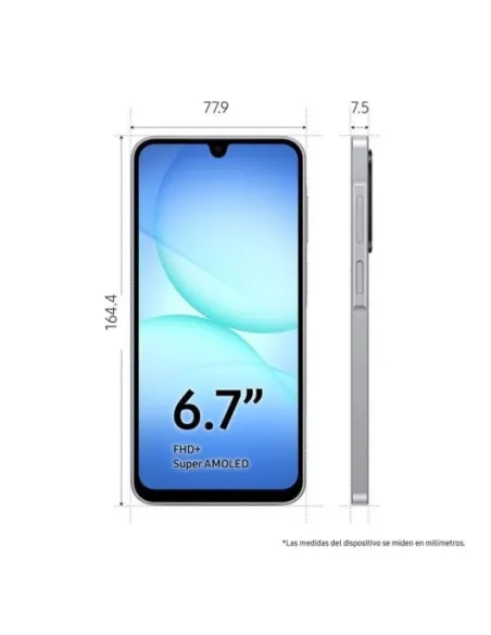 Smartphone Samsung Galaxy A17 5G 6.7" 6/128GB Negro