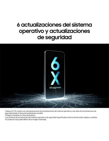 Smartphone Samsung Galaxy A17 5G 6.7" 6/128GB Negro