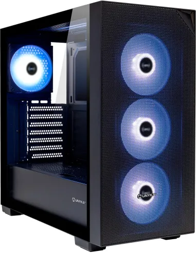 Unykach Revelat MESH Black con panel de Vidrio Templado y USB 3.0 Negro