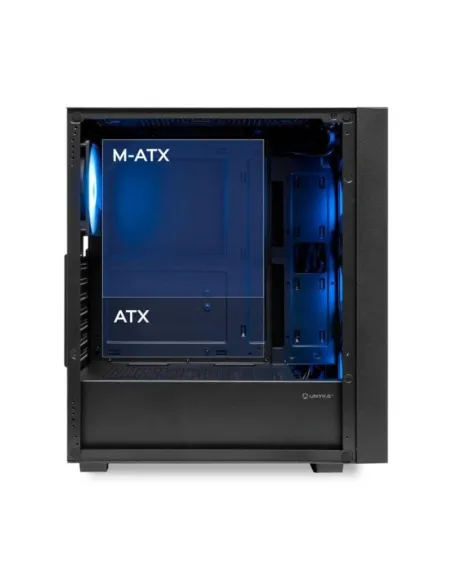 Torre Unyka Revelat Mesh Compact Edition Gaming aRGB Negro