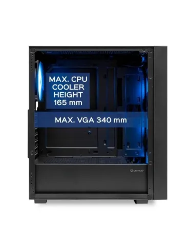 Torre Unyka Revelat Mesh Compact Edition Gaming aRGB Negro