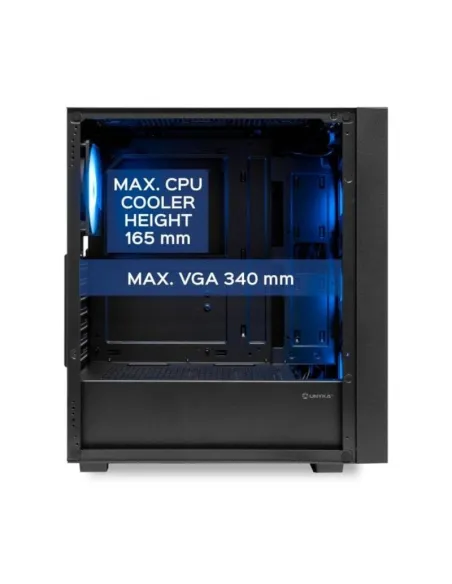 Torre Unyka Revelat Mesh Compact Edition Gaming aRGB Negro