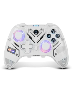 Krom Krystal Mando Inalámbrico Bluetooth v5.0 Transparente LED RGB PC Switch Android iOS-1402413