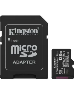 Kingston Canvas Select Plus Gen3 SDCS3/128GB microSDXC UHS-I Clase 10 + Adaptador SD-CAMA63243