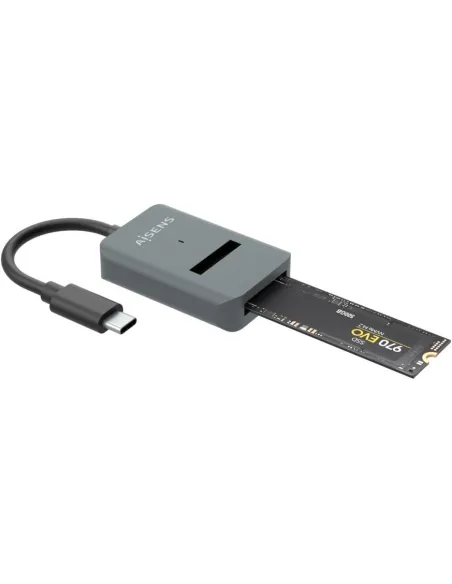 Aisens ASUC-M2D012-GR Docking Station Discos Duros M.2 SATA/NVMe USB-C Gris