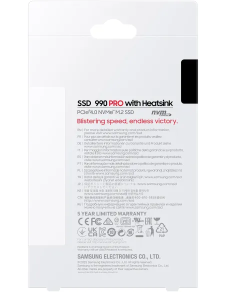 Disco Duro SSD Samsung 990 PRO 4TB
