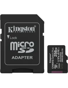 Kingston Canvas Select Plus Gen3 SDCS3/256GB microSDXC UHS-I Clase 10 + Adaptador SD-CAMA63274