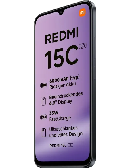 Smartphone Xiaomi Redmi 4/128GB Negro 5G con 6000 mAh