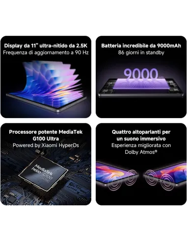 Tablet Xiaomi Redmi Pad 2 11" 4/128GB Gris Grafito