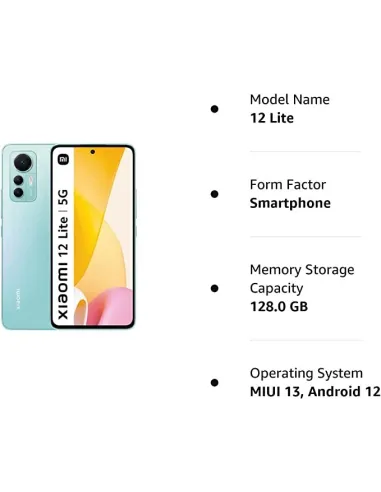 Smartphone Xiaomi 12 Lite 5G 8/128GB Verde