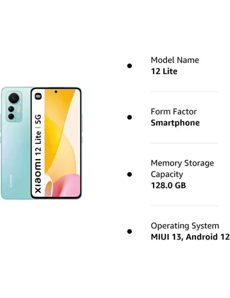 Smartphone Xiaomi 12 Lite 5G 8/128GB Verde