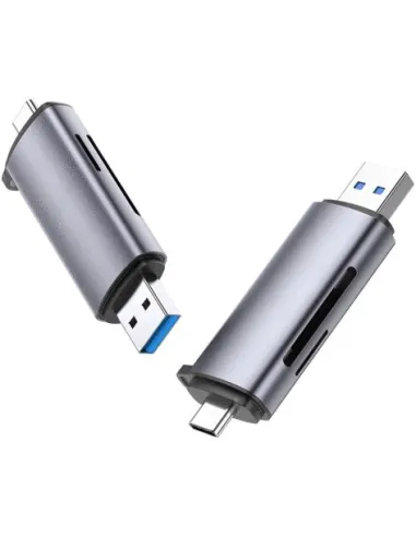 Ugreen 50706 Lector De Tarjeta USB/Micro-USB Plata