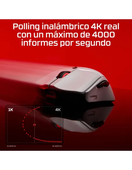 Ratón HyperX Pulsefire Haste 2 Pro Blanco