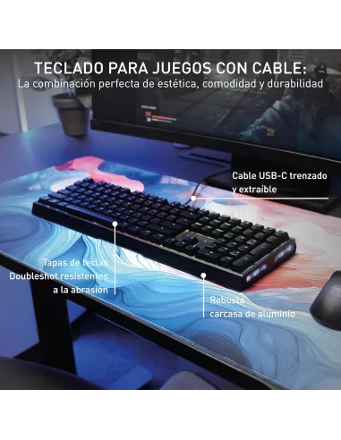 Teclado Gaming Cherry XTRFY MX 3.1 Negro (MX2A Rojo)