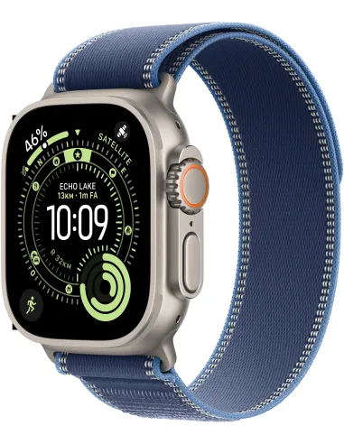 Apple Watch Ultra 3 GPS + Cellular 49mm MEWU4QL/A Titanio Natural Correa Loop Trail Azul/Azul Brillante M/L