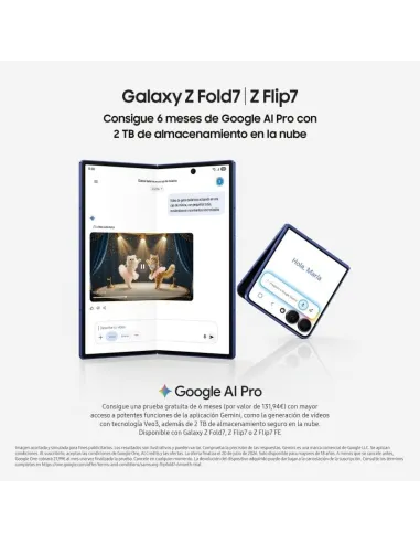 Smartphone Samsung Galaxy Z Flip7 5G 12GB/256GB Negro