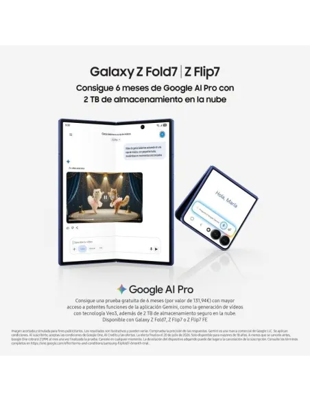 Smartphone Samsung Galaxy Z Flip7 5G 12GB/256GB Negro