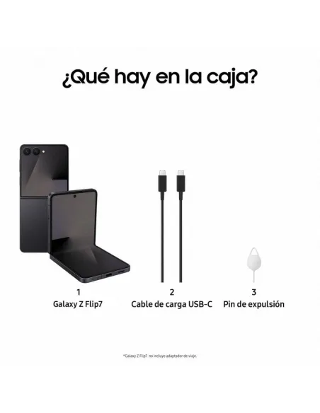 Smartphone Samsung Galaxy Z Flip7 5G 12GB/256GB Negro