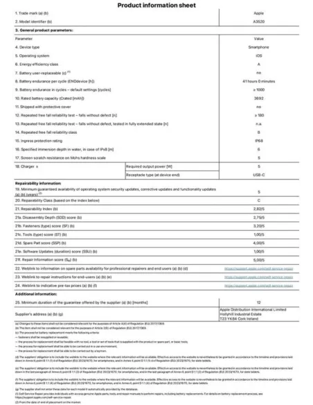 Smartphone Apple iPhone 17 256GB Negro