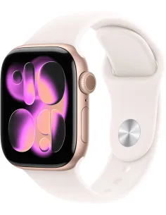 Apple Watch Series 11 GPS 42mm MEU44QL/A Caja de Aluminio Oro Rosa con Correa Deportiva Rosa Rubor (Talla M/L)