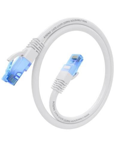 Aisens A135-0815 Cable de Red RJ-45 Cat.6 UTP 25cm Blanco
