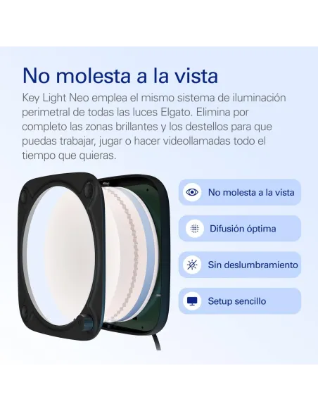 Lampara LED Elgato Key Light Neo Negro