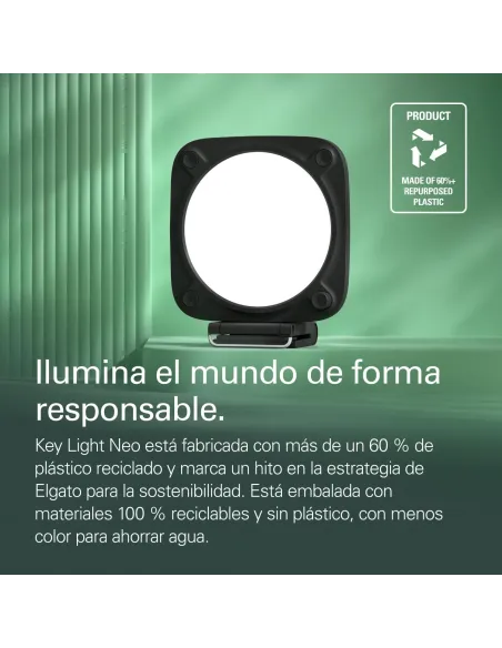 Lampara LED Elgato Key Light Neo Negro