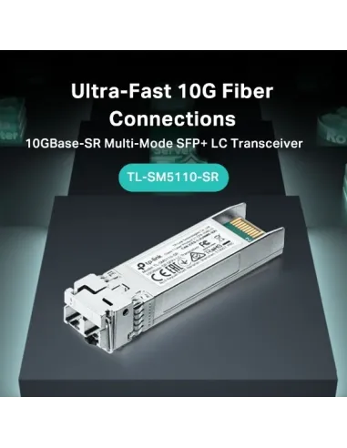 TP-Link TL-SM5110-SR Módulo Transceptor SFP+ de Fibra Óptica 300M