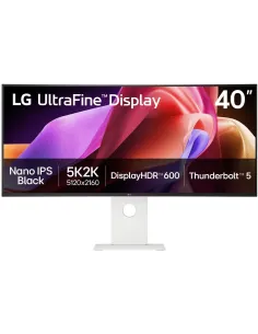 LG 40U990A-W UltraFine 40" Blanco 5K2K WUHD (5120 x 2160) Nano IPS Monitor curvo, Thunderbolt 5, DisplayHDR 600-FMOMLE1105