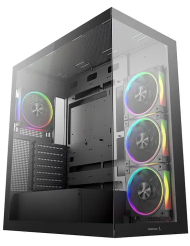 DeepCool CG580 4F V2 Negra ATX Vidrio Templado 4 Ventiladores RGB