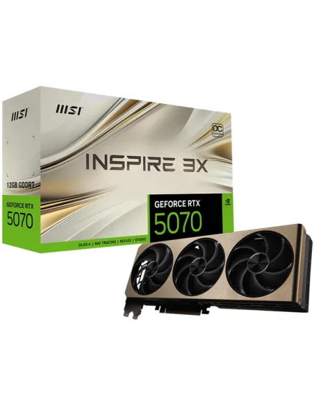 Tarjeta Gráfica MSI GeForce RTX 5070 INSPIRE 3X OC 12GB