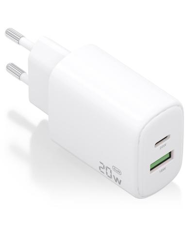 Aisens A110-0909 Cargador USB-A/USB-C Blanco