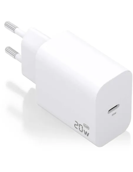 Aisens A110-0938 Cargador de Smartphone GaN 20W 1xUSB-C PD30 Blanco