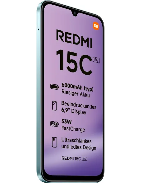 Smartphone Xiaomi Redmi 15C 5G 4/128GB Verde