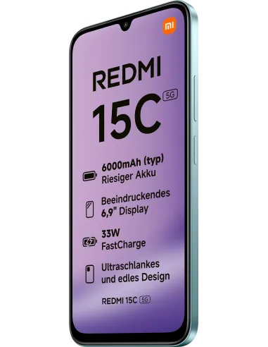 Smartphone Xiaomi Redmi 15C 5G 4/128GB Verde