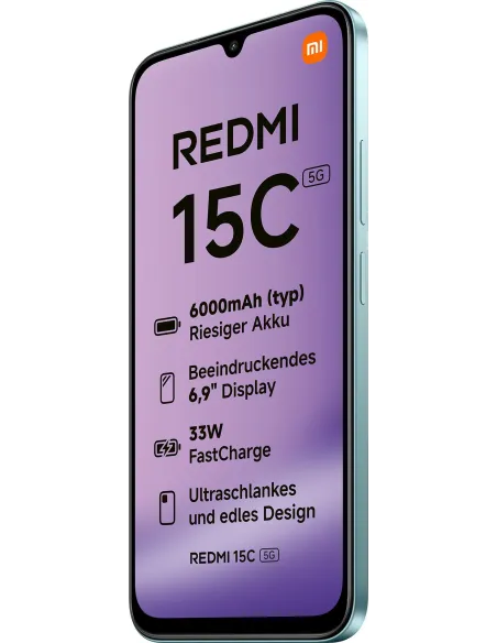 Smartphone Xiaomi Redmi 15C 5G 4/128GB Verde