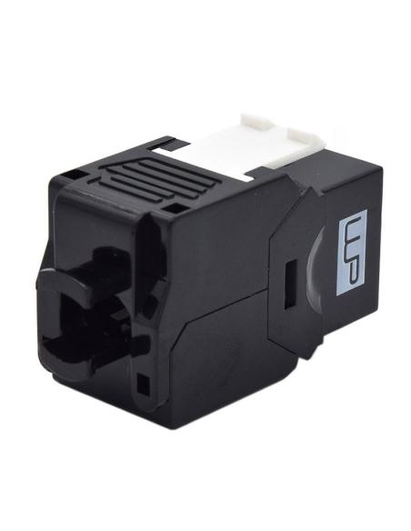 WP WPC-KEY-6AUP-TL/BL Keystone Cat. 6A UTP RJ45 Hembra Negro