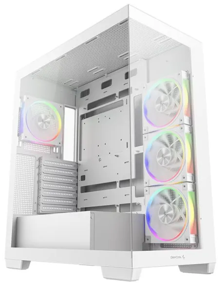 DeepCool CG580 4F V2 RGB Blanca 4 Ventiladores PWM-ARGB Vidrio Templado
