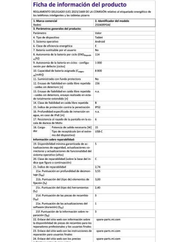 Tablet Xiaomi Redmi Pad 2 Pro 12.1 6GB/128GB Morado