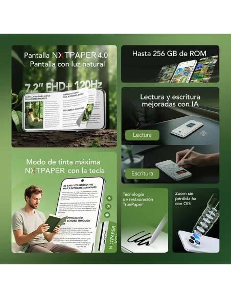 Smartphone TCL 60 Ultra NXTPAPER 5G 7.2 12GB/512GB Blanco