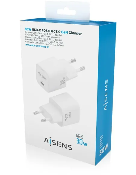 Cargador de Móvil Aisens ASCH-30W1P018-W