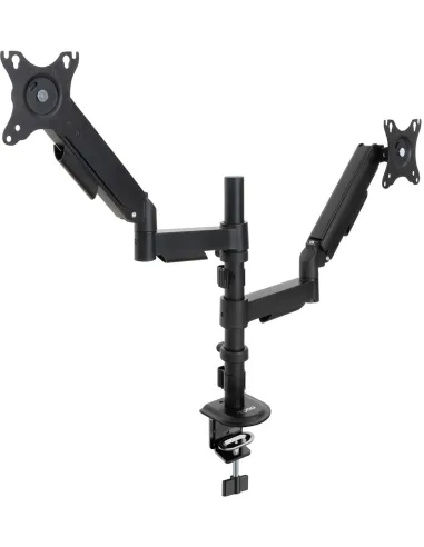 TooQ DB1533TNR-B Soporte de Mesa para 2 Pantallas 17”-32” Negro