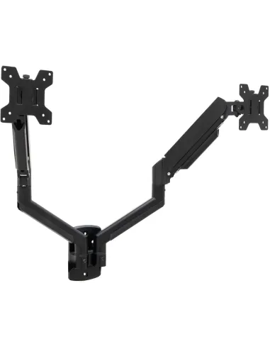 TooQq LP1434TNR-B Soporte de Pared 2 Brazos para 2 Pantallas 13”-34 Negro