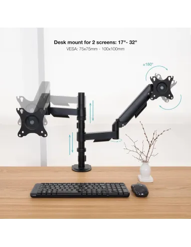 Soporte de Mesa Tooq DB1533TNR-B