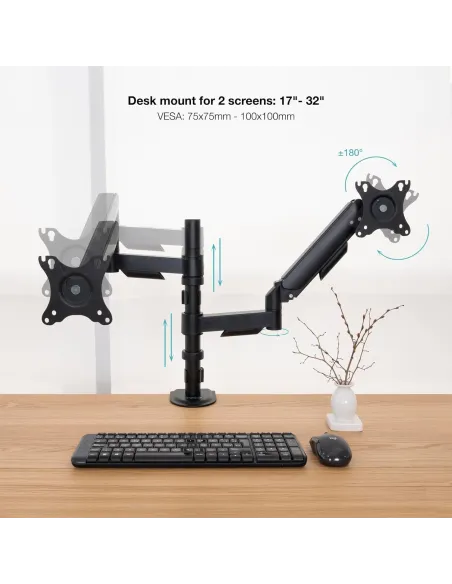 Soporte de Mesa Tooq DB1533TNR-B