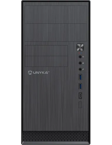 UNYKAch AERO C12 V2 Negra Caja Micro ATX USB 3.0/Type-C Audio HD